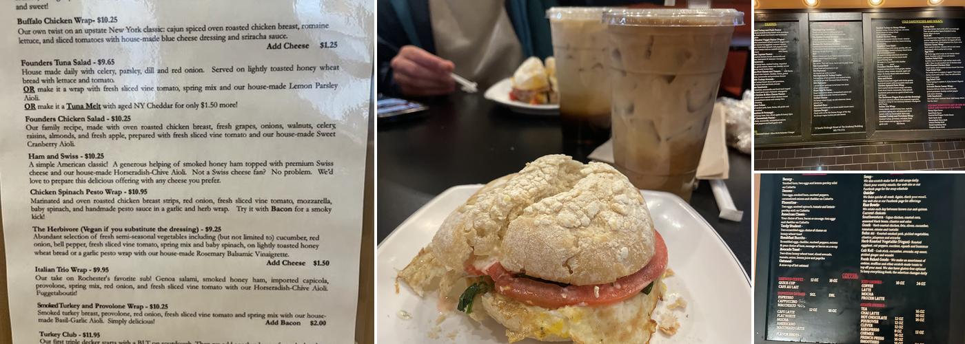 Founders Cafe Menu