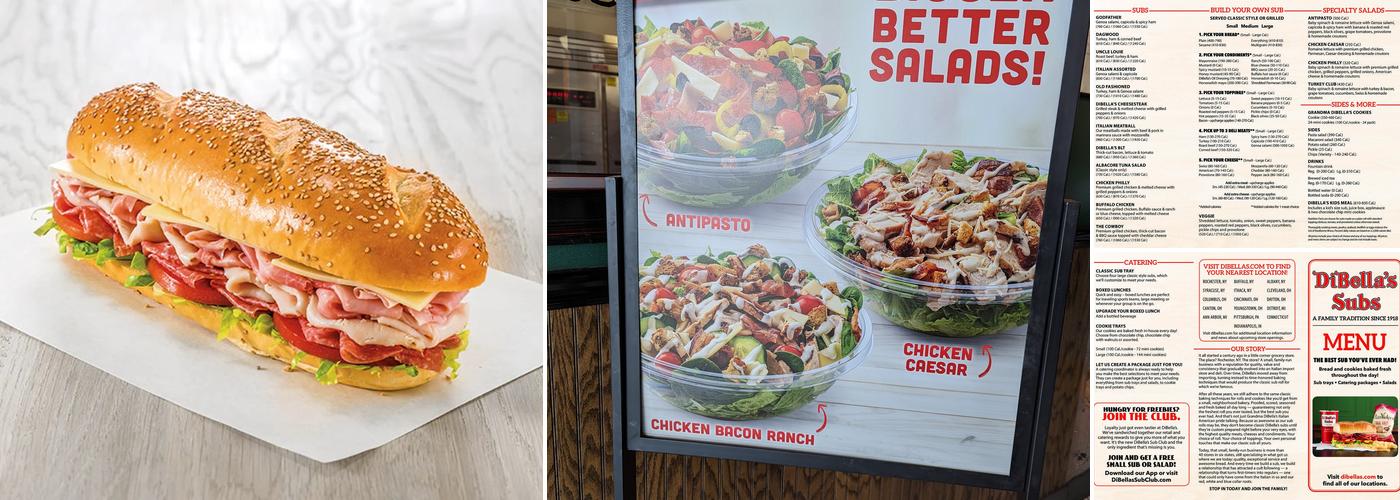 DiBella's Subs Menu