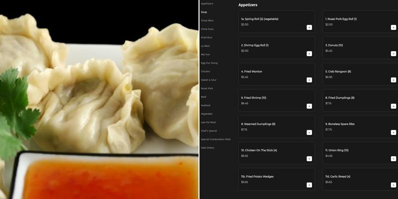 Ever Green Chinese Buffet Menu