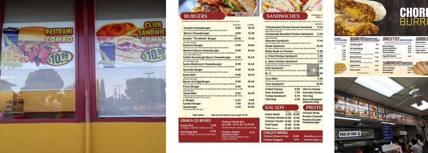 Doublz Menu