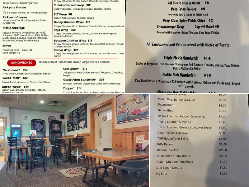The Field House Bar and Grill Menu