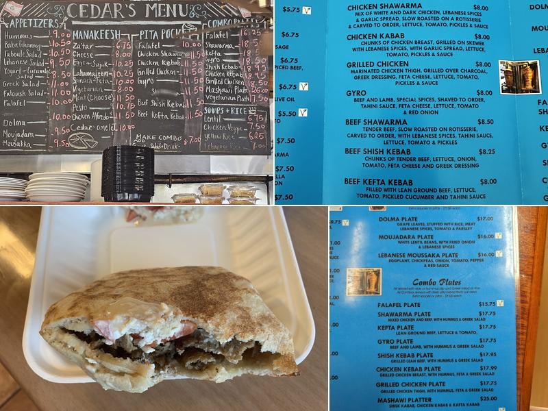 Cedar Menu