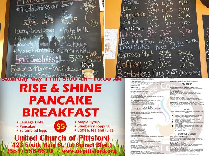 Coffee Connection Menu