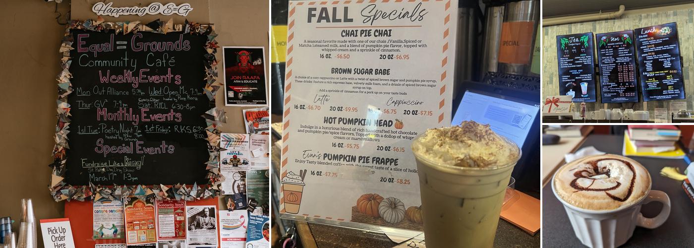 Equal Grounds Community Cafe Menu