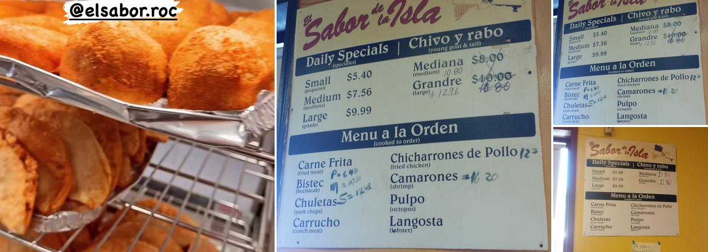 El Sabor de las Islas Menu