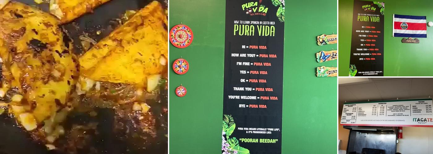 Pura Vida Ville Menu