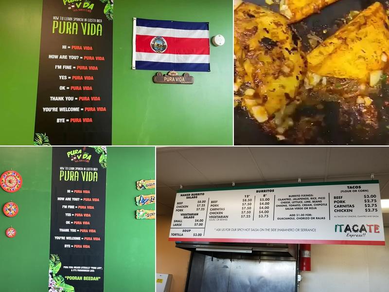 Pura Vida Ville Menu