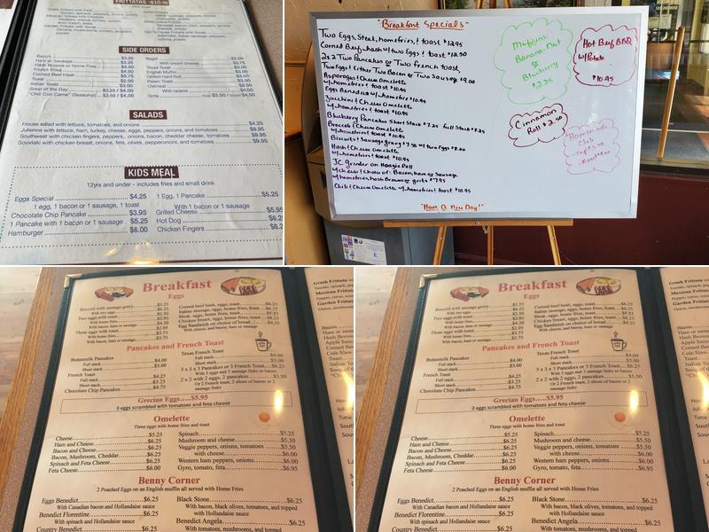 Sam's Diner Menu