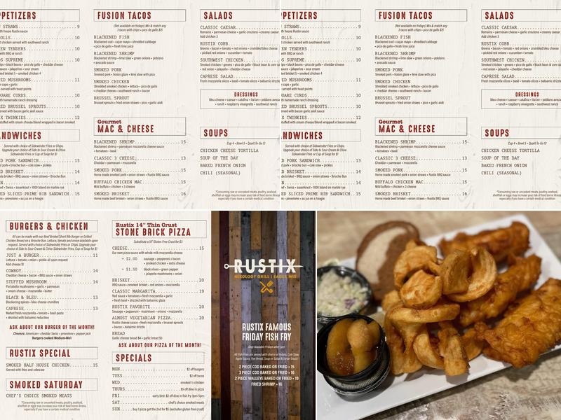 Rustix Menu