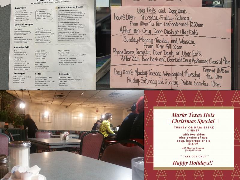 Mark's Texas Hots Menu