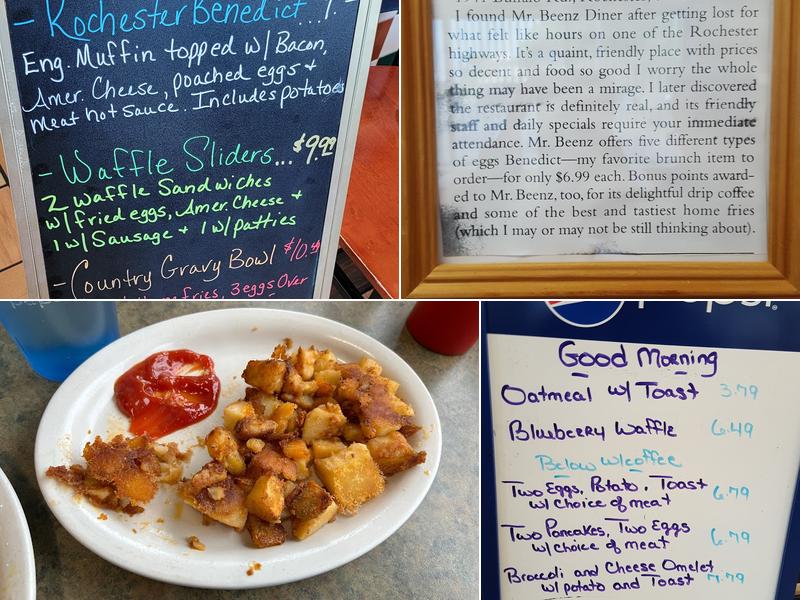 Mr. Beenz Diner Menu