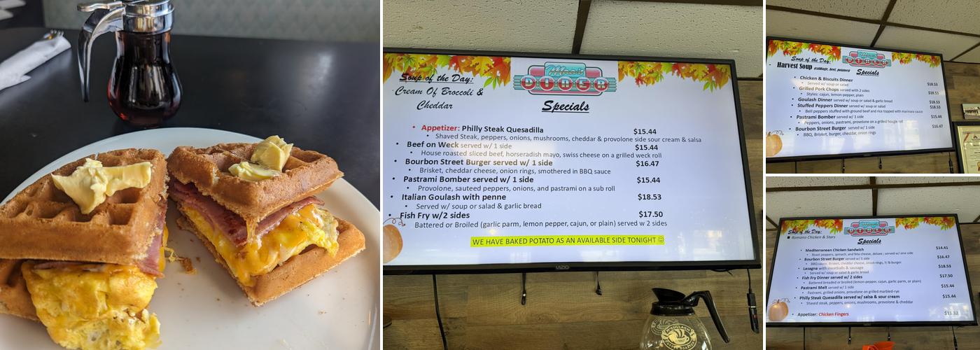 Maa's Diner Menu