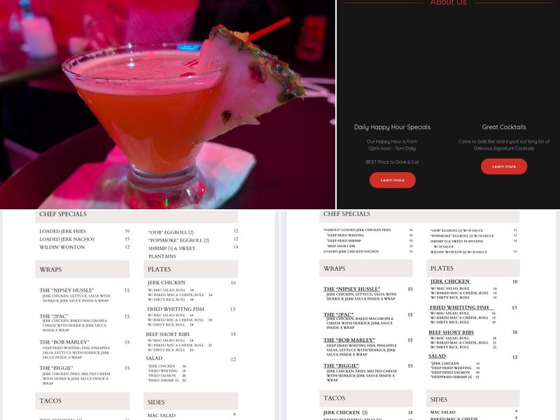 Side Bar Menu