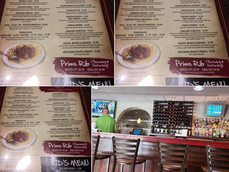 Fairfield's Bar & Grill Menu