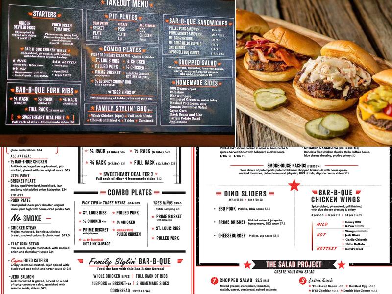Dinosaur Bar-B-Que Menu