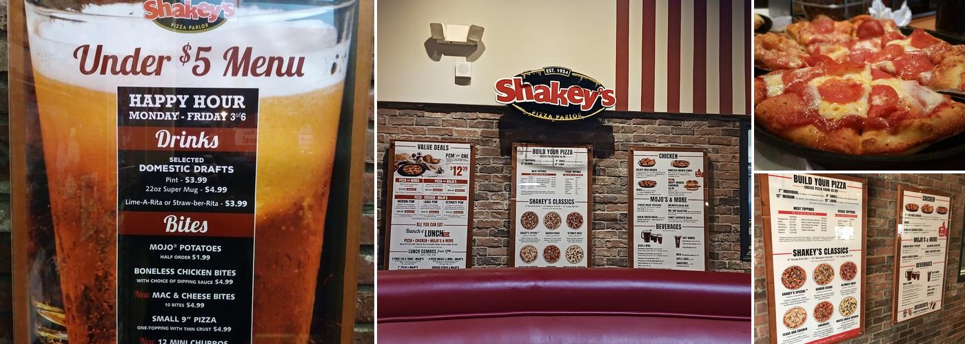 Shakey's Pizza Parlor Menu