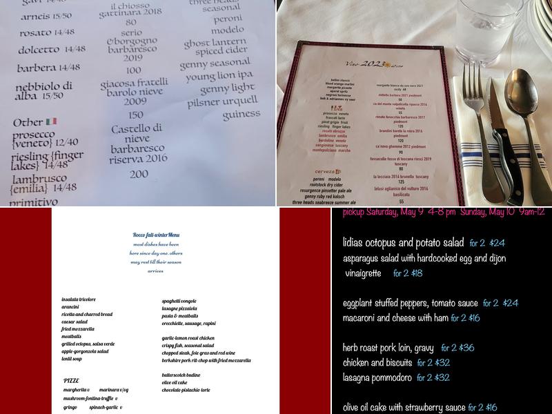 Rocco Menu