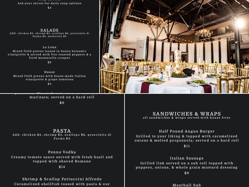 La Luna Menu