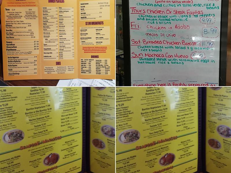 Super Tacos Moy Menu