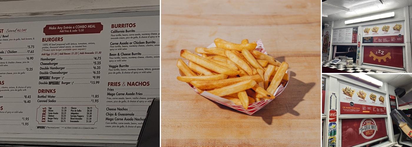 The Great White Hut Menu