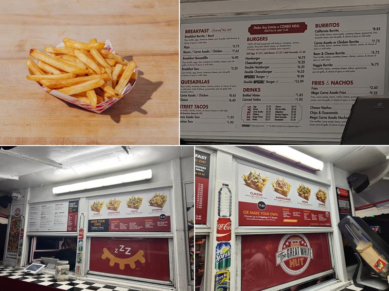 The Great White Hut Menu