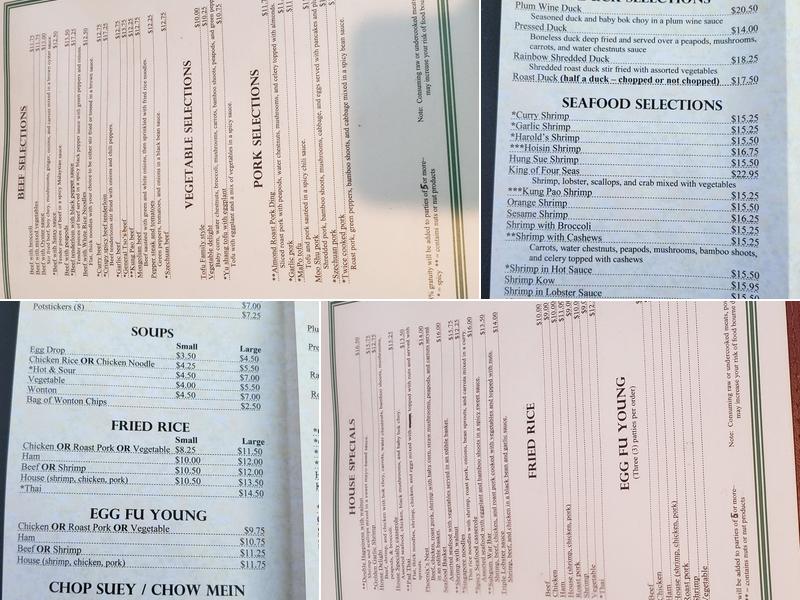 Green Tea Garden Menu