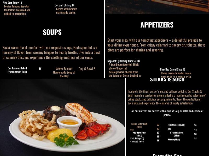 Butler Inn of Pewaukee Menu