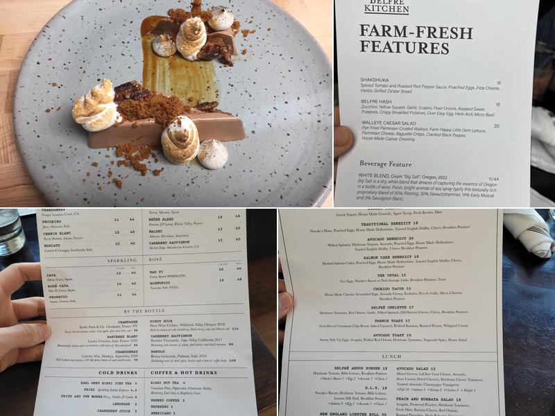 Belfrē Kitchen Menu