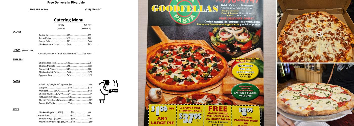 Goodfellas Riverdale Menu