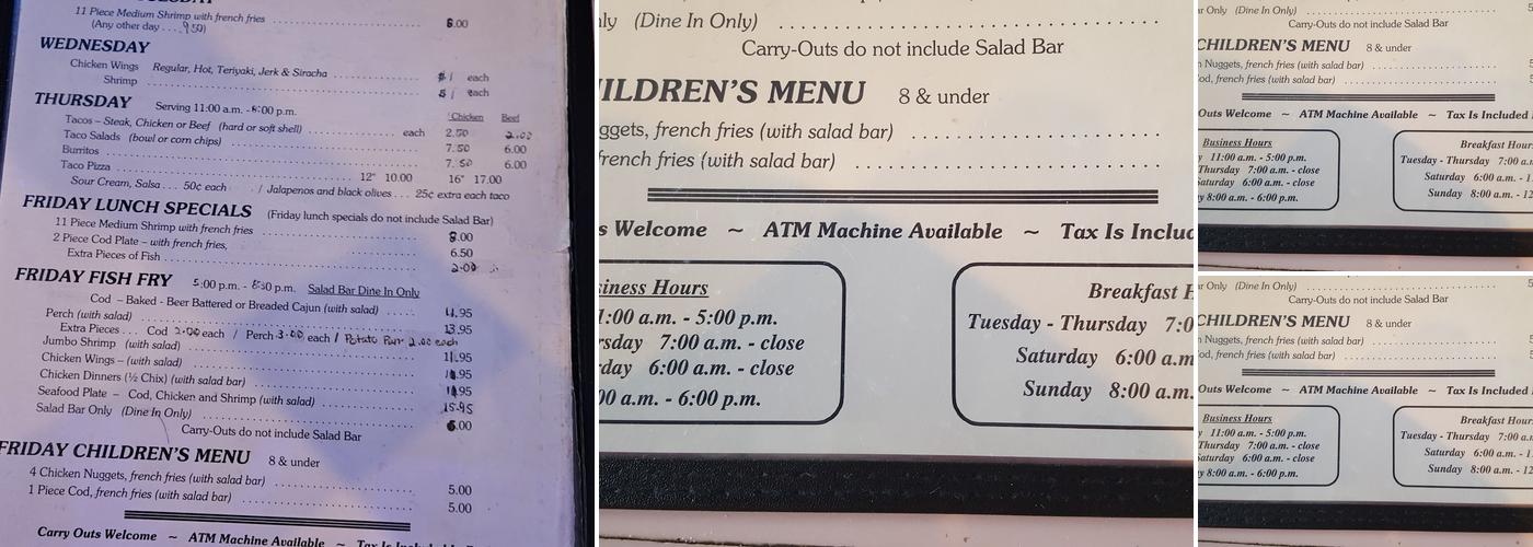 Trackside Menu