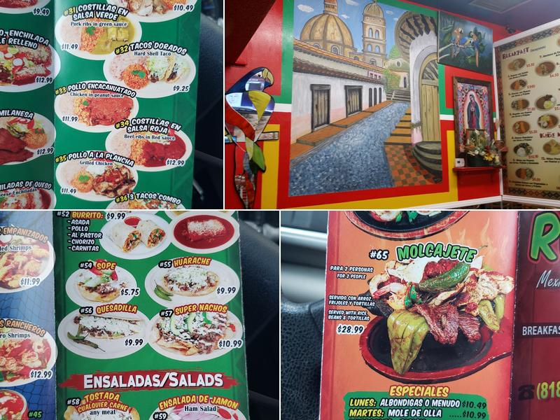 El Ruby Mexican Restaurant Menu