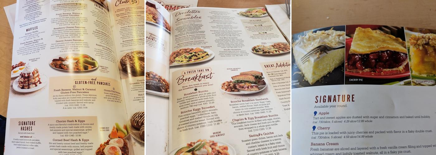 Coco's Bakery Restaurant Menu