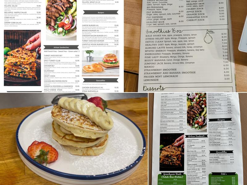 Park Cafe & Eatery Menu