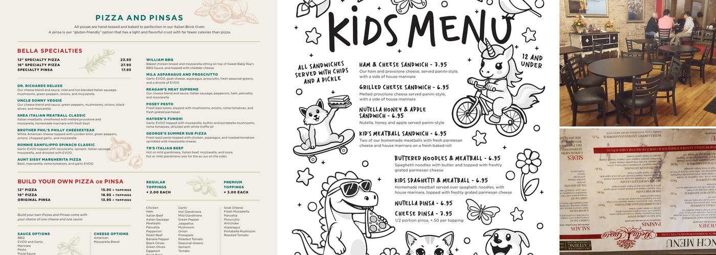 Bella Gusto Restaurant And Italian Market & Pizzeria Menu