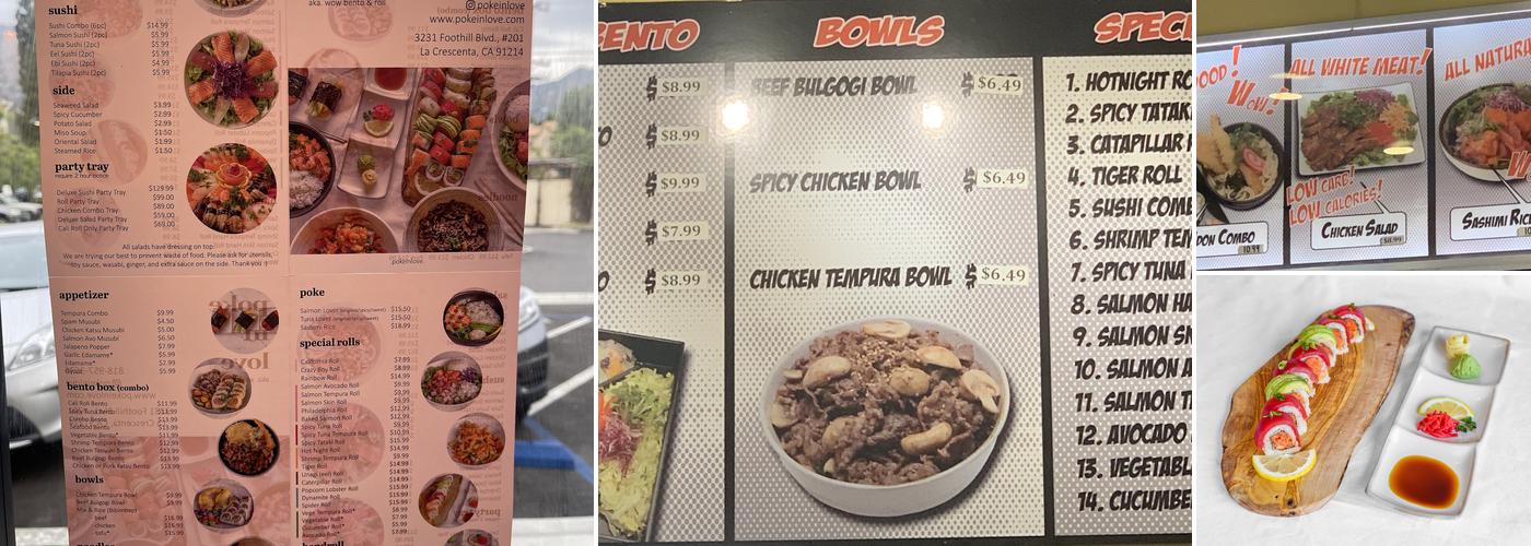 Poke In Love | Wow Bento&Roll Menu