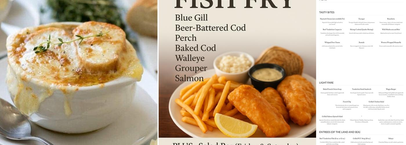 The Copper Dock Menu