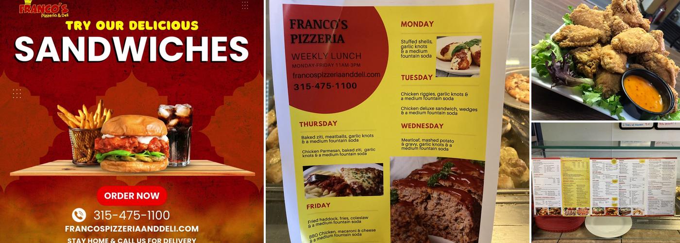Franco's Pizzeria and Deli Menu