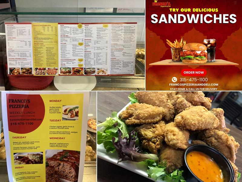 Franco's Pizzeria and Deli Menu
