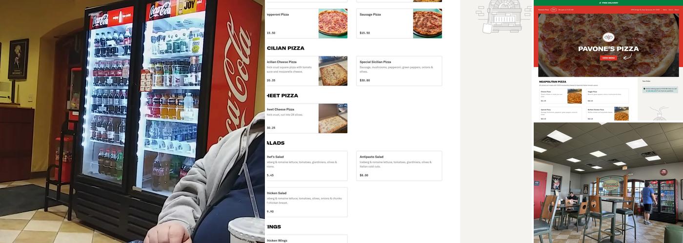 Pavone's Pizza & Eatery Menu