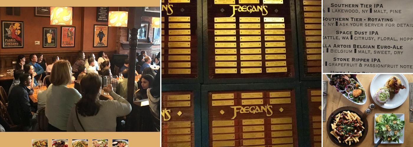 Faegan's Cafe & Pub Menu