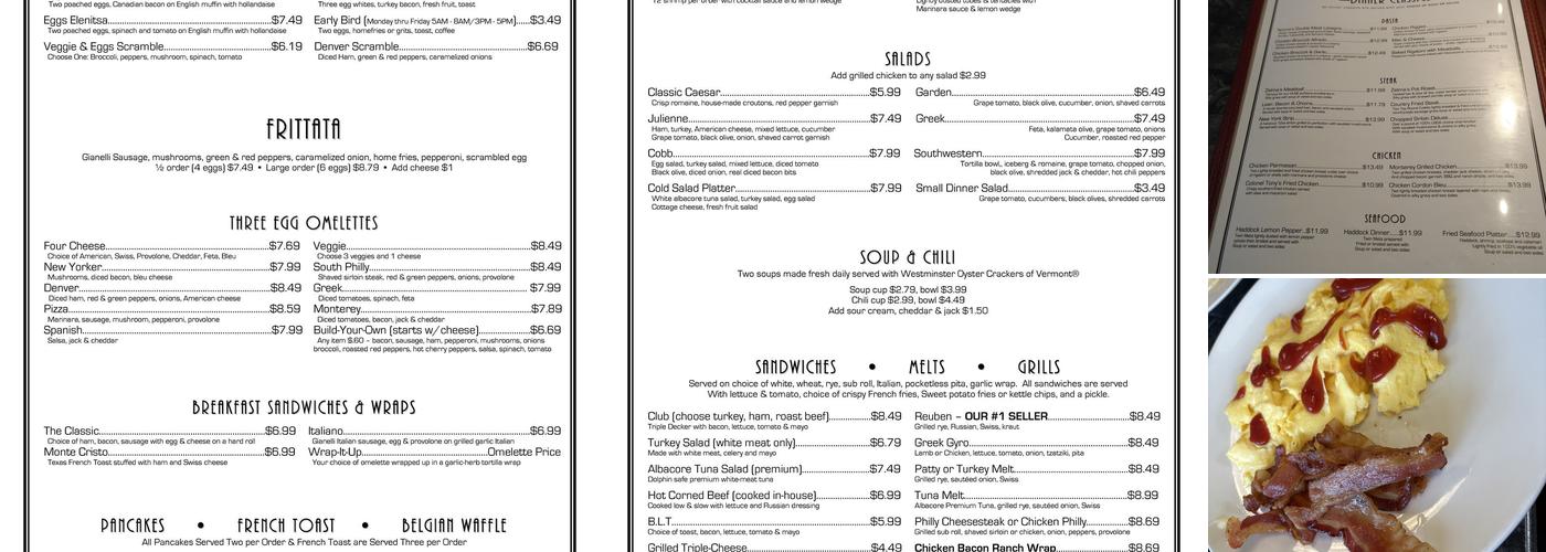 Market Diner Menu