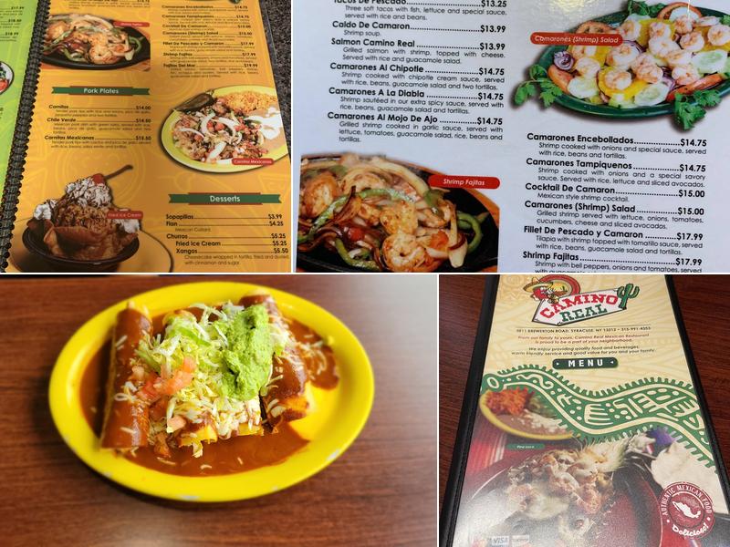 Camino Real Mexican Restaurant II Menu