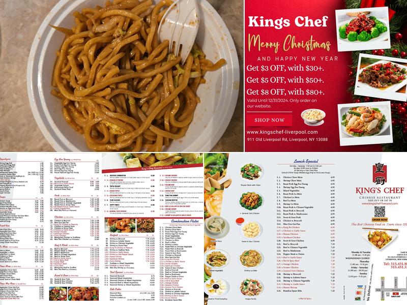 Kings Chef Menu