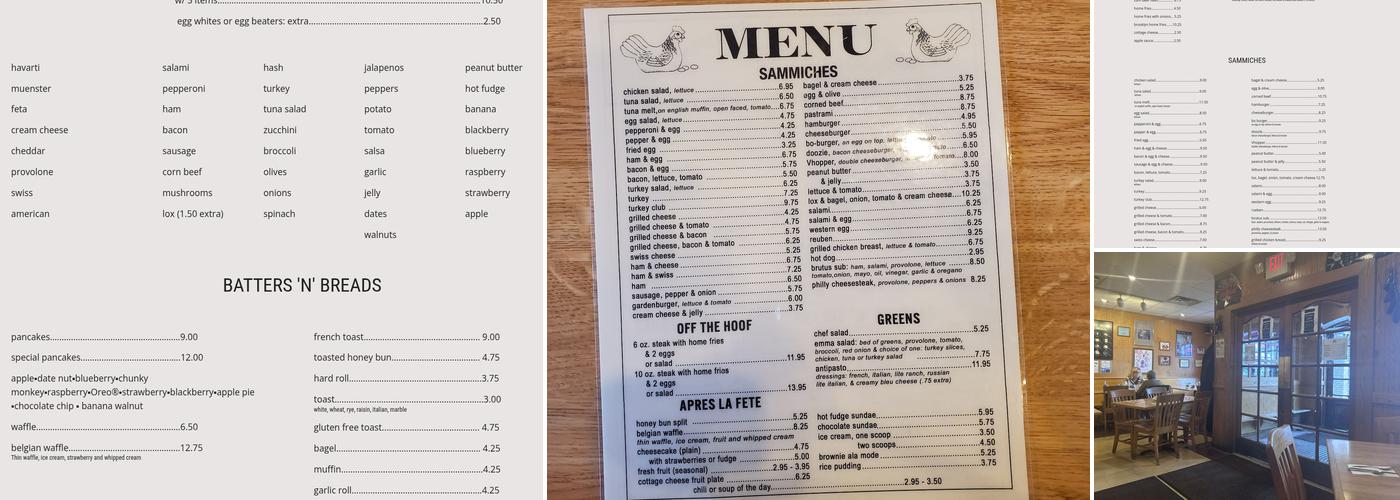 All Night Eggplant Menu