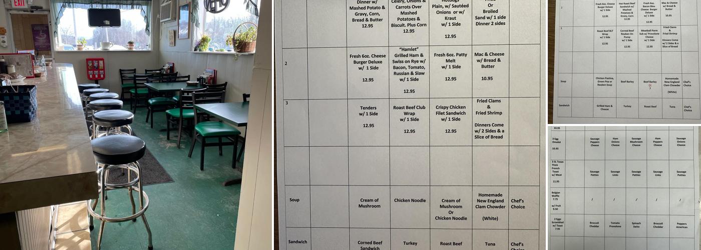 Ruston's Diner Menu
