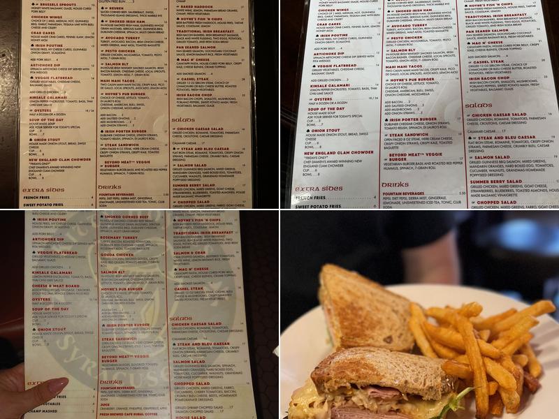 Kitty Hoyne's Irish Pub Menu