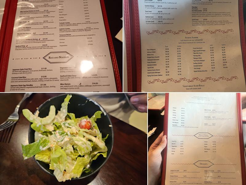 Koto Japanese Steakhouse & Sushi Menu