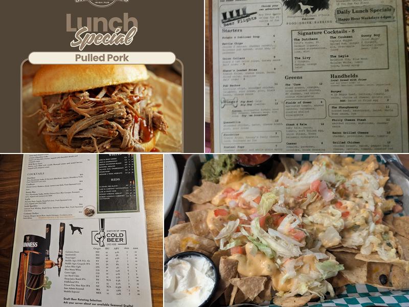 Shaughnessy's Irish Pub Menu