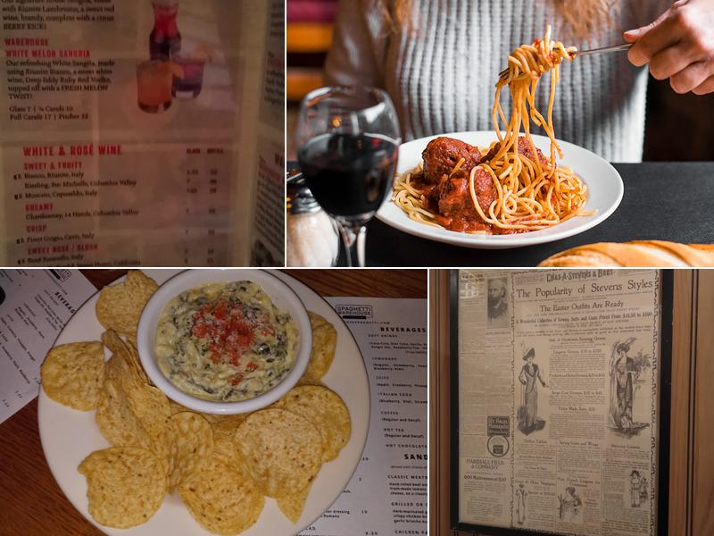 Spaghetti Warehouse Syracuse Menu