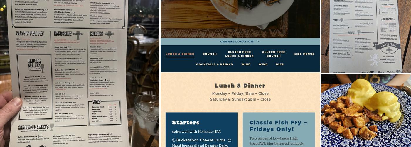 Café Hollander Brookfield Corners Menu